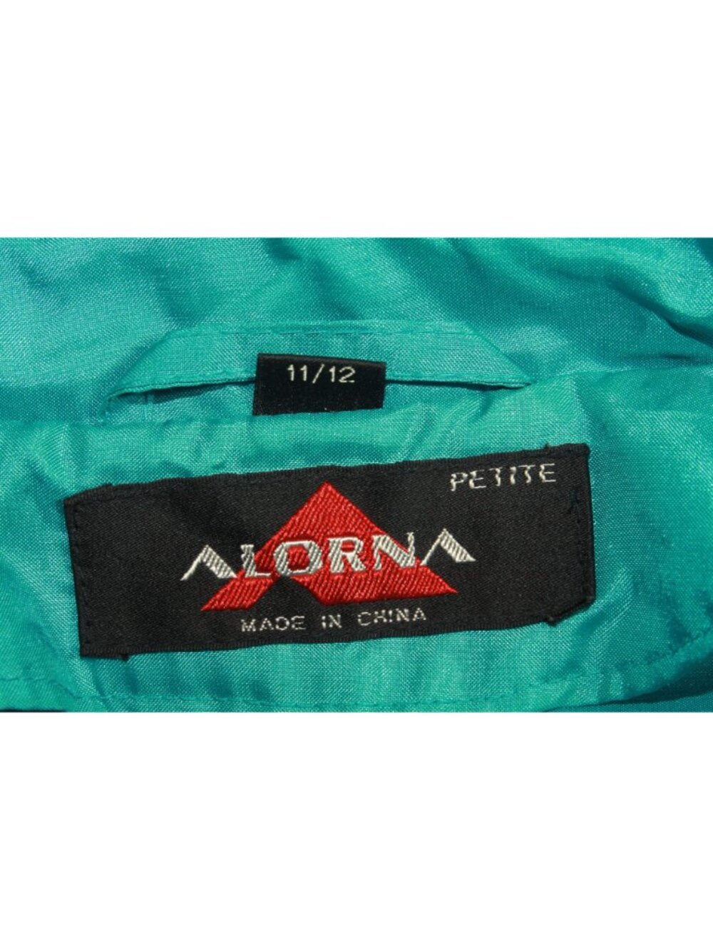 Vintage Alorna Long Lightweight Spring Trench Coat Teal Size 12 Pet - Picture 10 of 12